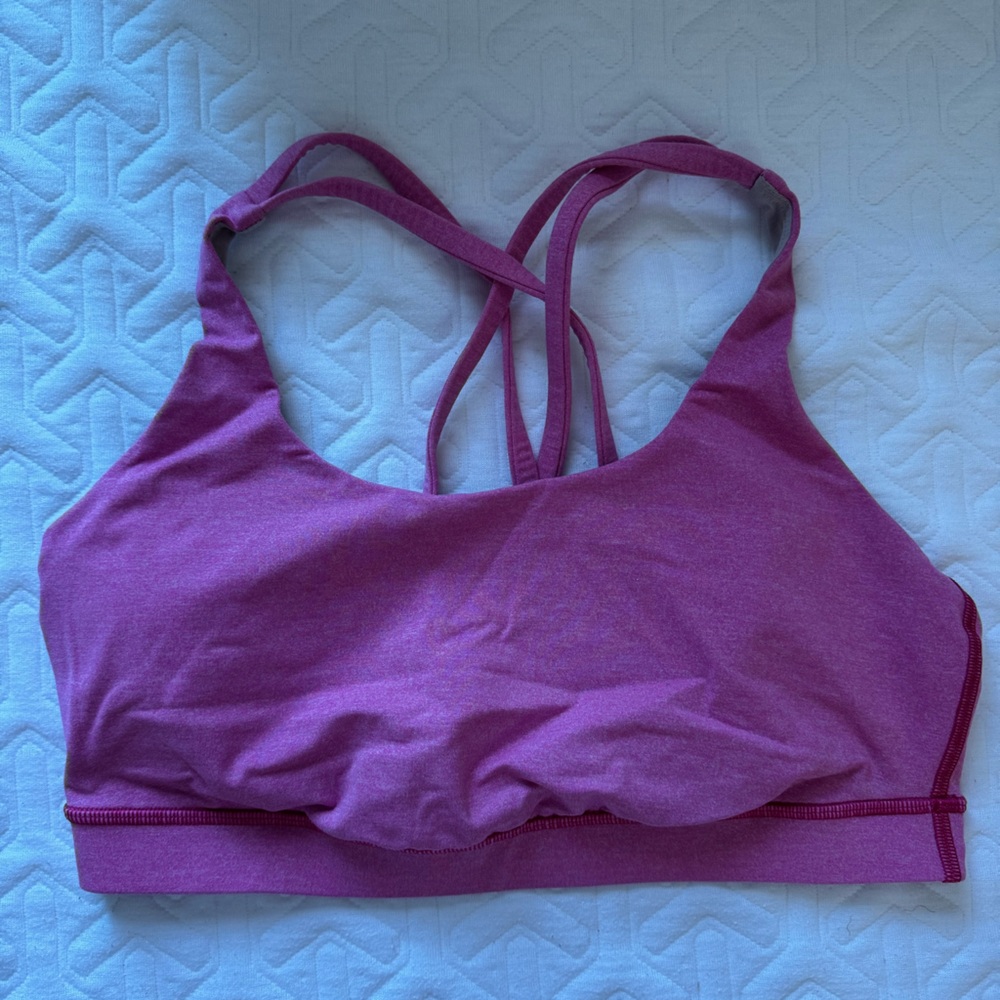 Lululemon pink energy bra sz10